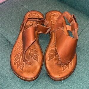 Born Brown Leather Sandals